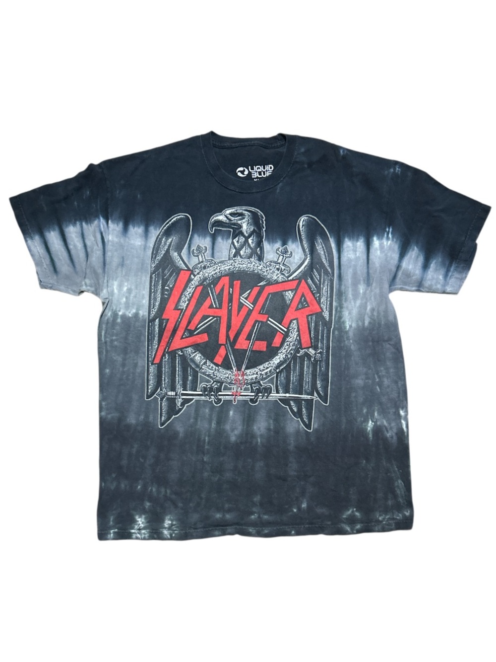 Slayer Liquid Blue Tie Dye Eagle Graphic T Shirt Men's Size XL
Vintage Y2K